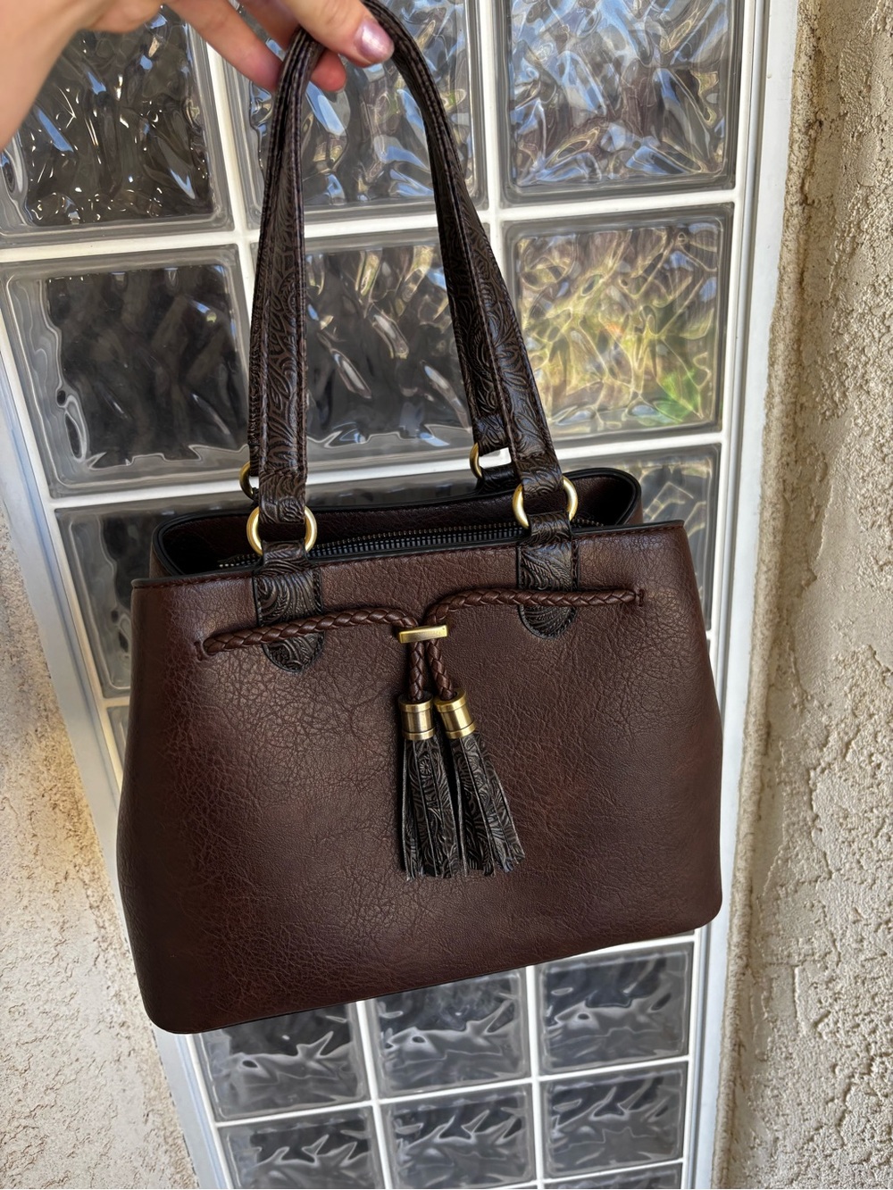 Classic Brown Women’s Tote Handbag
